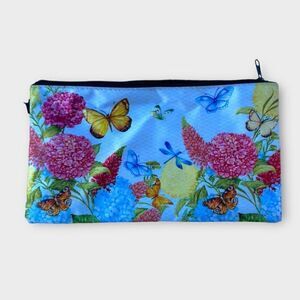 Butterfly print zipper pouch